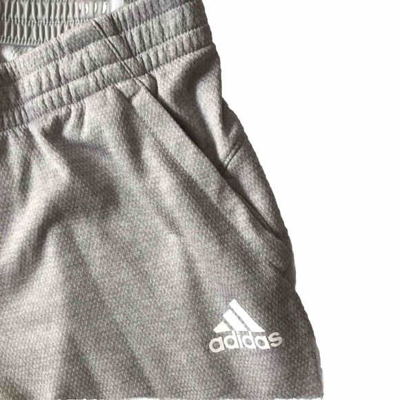 Adidas Pants Womens Large Gray Track Pants Sweatpants Tapered Zip Hems Pockets - Picture 3 of 9